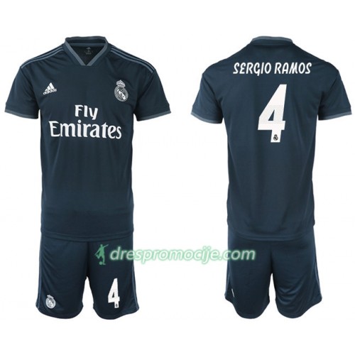 Real Madrid Dres SERGIO RAMOS 4 Dječji Gostujući 2018/19 Kratkih Rukava Real Madrid Dres SERGIO RAMOS 4 Dječji Gostujući 2018/19 Kratkih Rukava